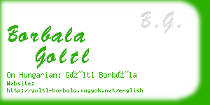 borbala goltl business card